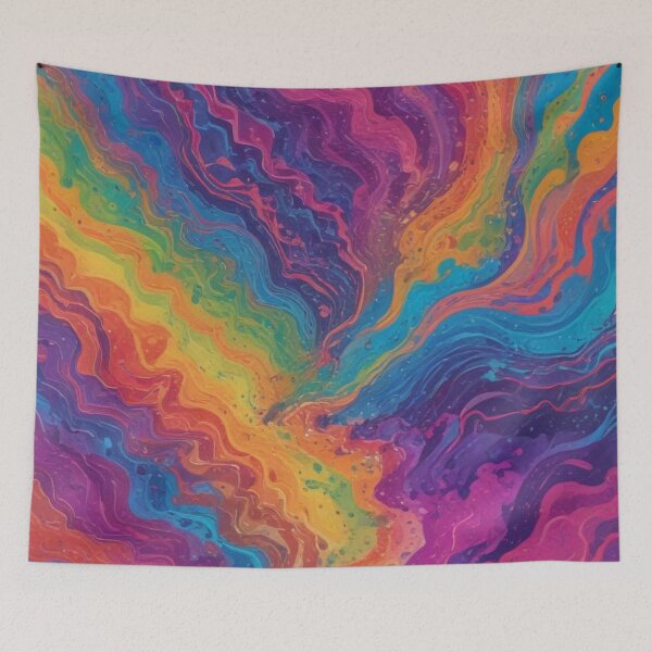 Item preview, Euphoria dreamlike psychedelic trippy pattern print design  designed and sold by Anshu3813.