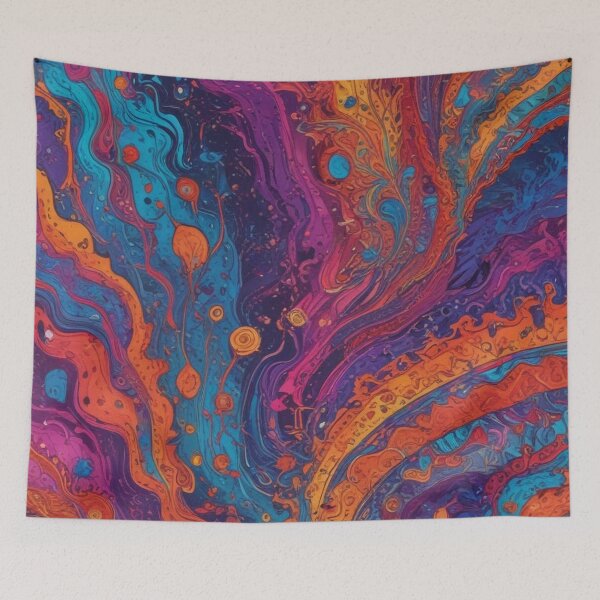 Item preview, Euphoria dreamlike psychedelic trippy pattern print design  designed and sold by Anshu3813.