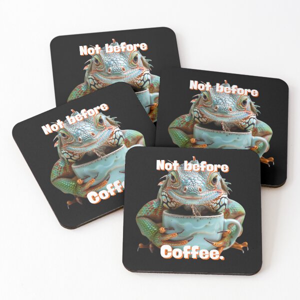 Item preview, Vibrant Colored Baby Iguana Reptile Coffee Lover designed and sold by HollywoodInked.