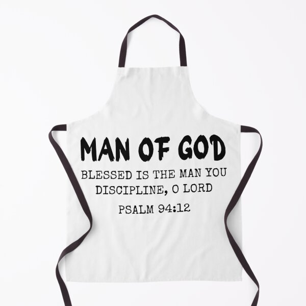 Item preview, Man of God, Psalm: 94: 12, Black design. designed and sold by MoriaStore.