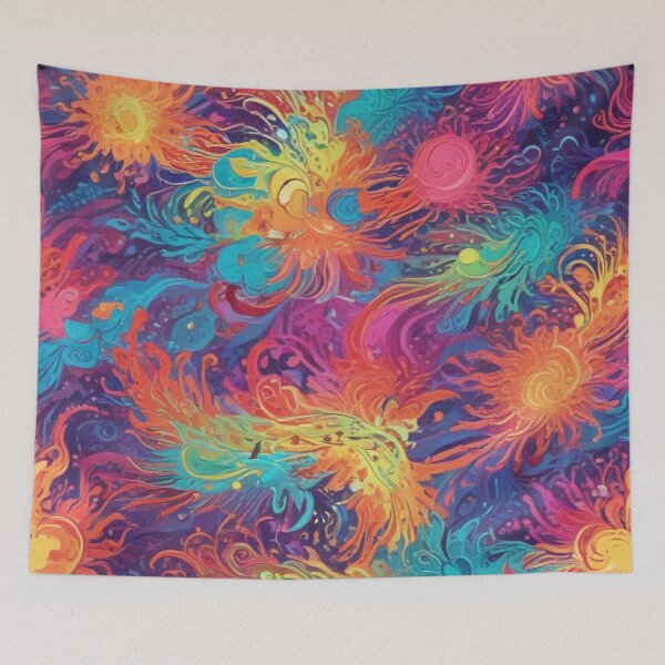 Item preview, Euphoria dreamlike psychedelic trippy pattern print design  designed and sold by Anshu3813.