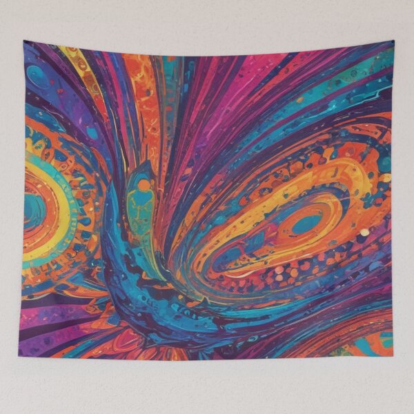 Item preview, Euphoria dreamlike psychedelic trippy pattern print design  designed and sold by Anshu3813.