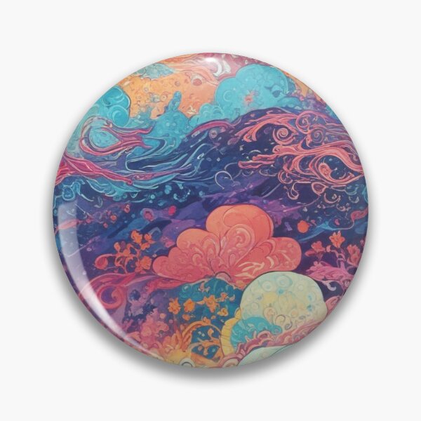 Item preview, Euphoria dreamlike psychedelic trippy pattern print design  designed and sold by Anshu3813.