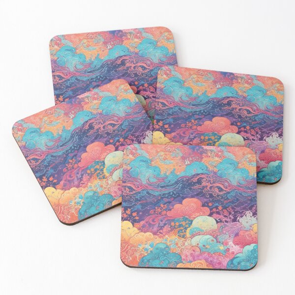 Item preview, Euphoria dreamlike psychedelic trippy pattern print design  designed and sold by Anshu3813.