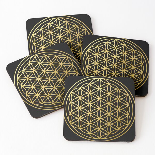Item preview, The Flower Of Life Gold Mandala Sacred Geometry Spiritual Protection Symbol designed and sold by DonnClark.