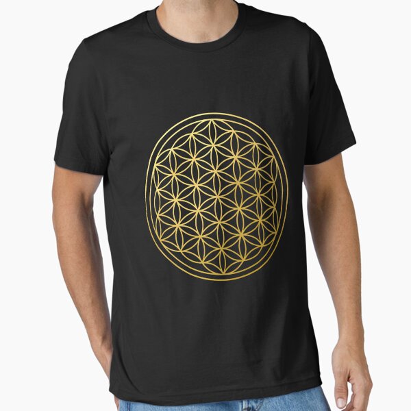 Item preview, The Flower Of Life Gold Mandala Sacred Geometry Spiritual Protection Symbol designed and sold by DonnClark.