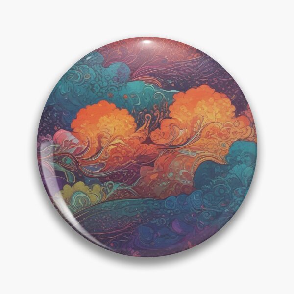 Item preview, Euphoria dreamlike psychedelic trippy pattern print design  designed and sold by Anshu3813.