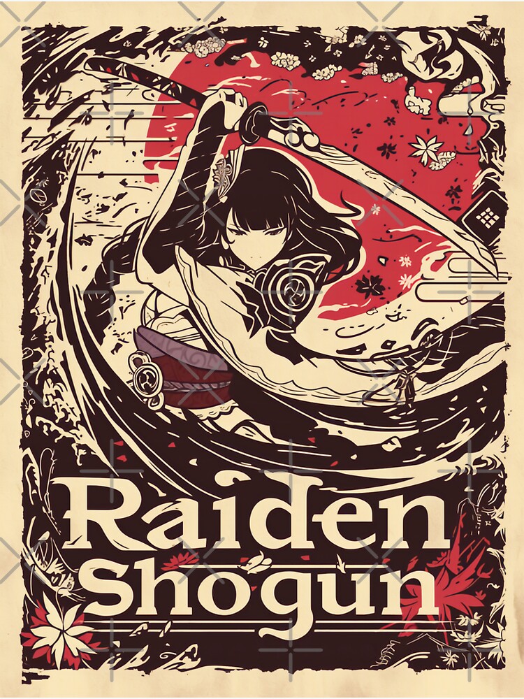Vintage Raiden Shogun Sticker