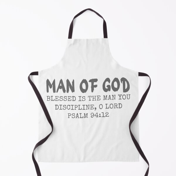 Item preview, Man of God, Psalm: 94: 12, gray design. designed and sold by MoriaStore.