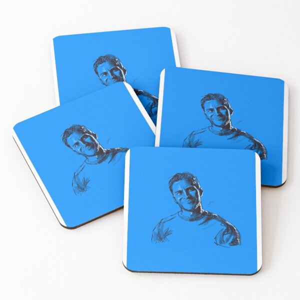 Item preview, Blue Evan Buckley sketch full print  designed and sold by Laurfelle.
