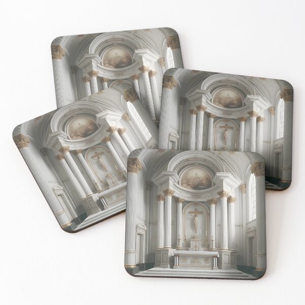 Item preview, Neoclassical Chapel | Symmetrical Church Interior designed and sold by OldManGman.