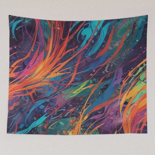 Item preview, Euphoria dreamlike psychedelic trippy pattern print design  designed and sold by Anshu3813.