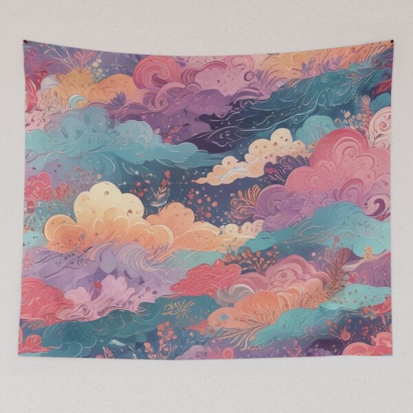 Item preview, Euphoria dreamlike psychedelic trippy pattern print design designed and sold by Anshu3813.