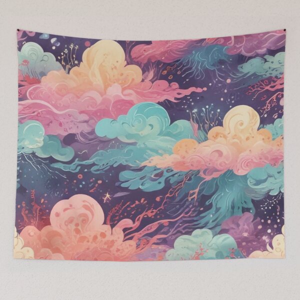 Item preview, Euphoria dreamlike psychedelic trippy pattern print design  designed and sold by Anshu3813.