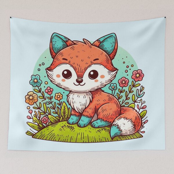 Item preview, Little Fox designed and sold by Myra365Art.