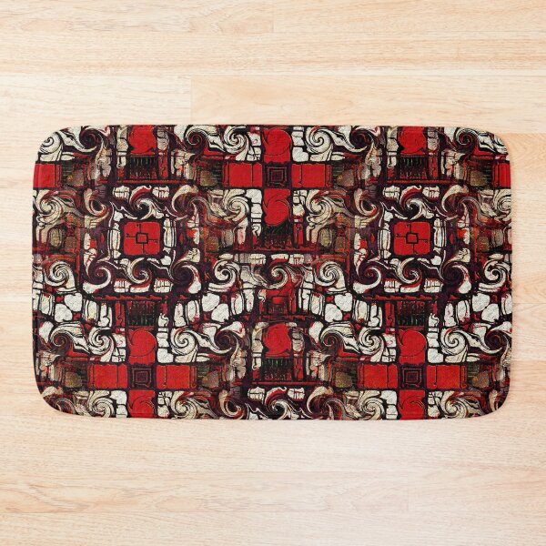 Item preview, Vibrant Red Black Pattern designed and sold by Natalie Holland.