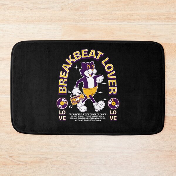 Item preview, BREAKBEAT  - Lover Cat Retro Mascot (purple/gold)  designed and sold by Discothreadz.