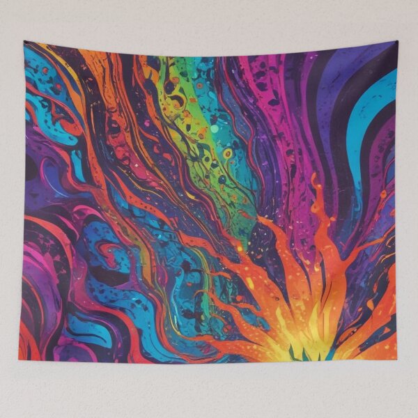 Item preview, Euphoria dreamlike psychedelic trippy pattern print design  designed and sold by Anshu3813.