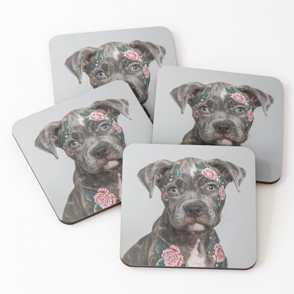 Item preview, Rosy Tattooed Staffy designed and sold by Nocturne  Paws.