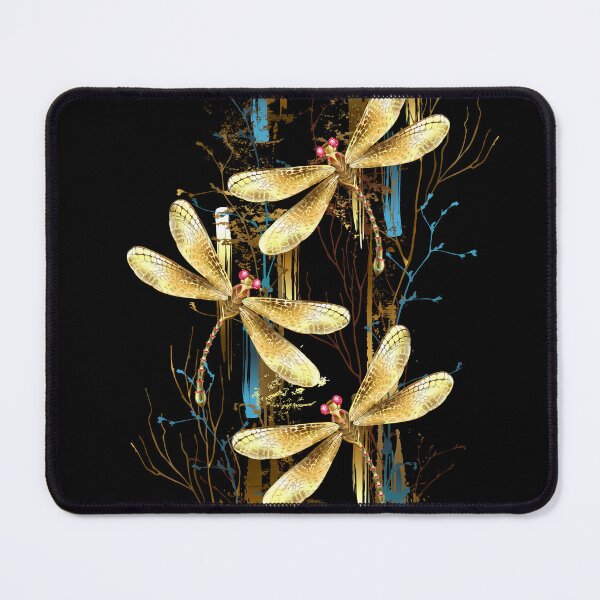 Item preview, Three golden dragonflies designed and sold by Blackmoon9.