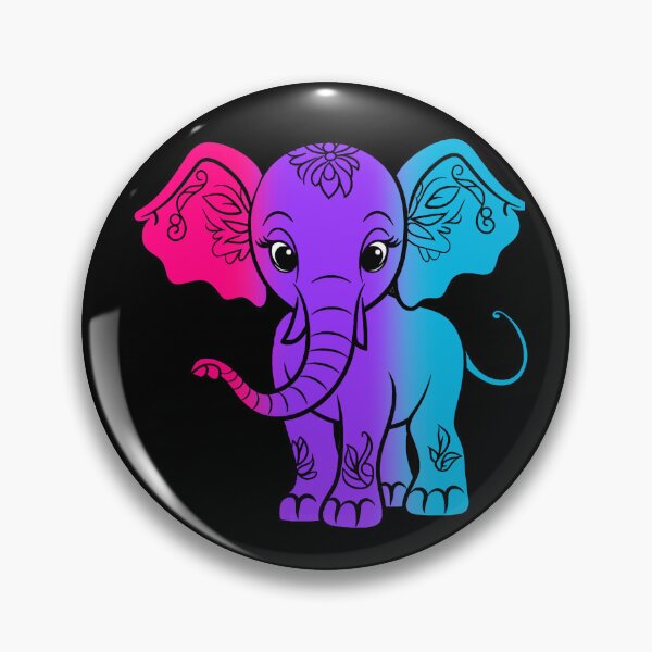 Item preview, Cute Elephant Androgynous Pride Flag, Kawaii Elephant Androgynous Design  designed and sold by Travelslightly.