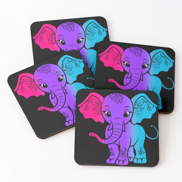 Item preview, Cute Elephant Androgynous Pride Flag, Kawaii Elephant Androgynous Design  designed and sold by Travelslightly.