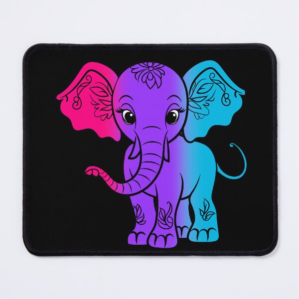 Item preview, Cute Elephant Androgynous Pride Flag, Kawaii Elephant Androgynous Design designed and sold by Travelslightly.