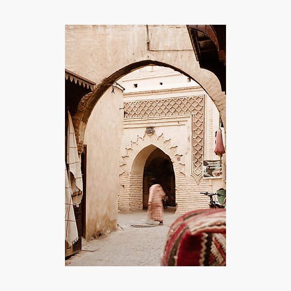 Item preview, doors and gates in the streets of Marrakech Medina designed and sold by Morocco  Print.
