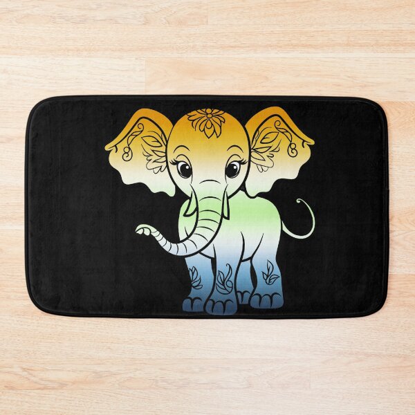 Item preview, Cute Elephant AroAce Agender Pride Flag, Kawaii Elephant AroAce Agender Design  designed and sold by Travelslightly.