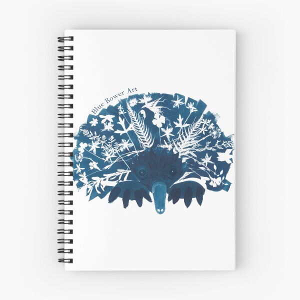 Item preview, Echidna Animal Cyanotype Art designed and sold by Blue Bower Art.