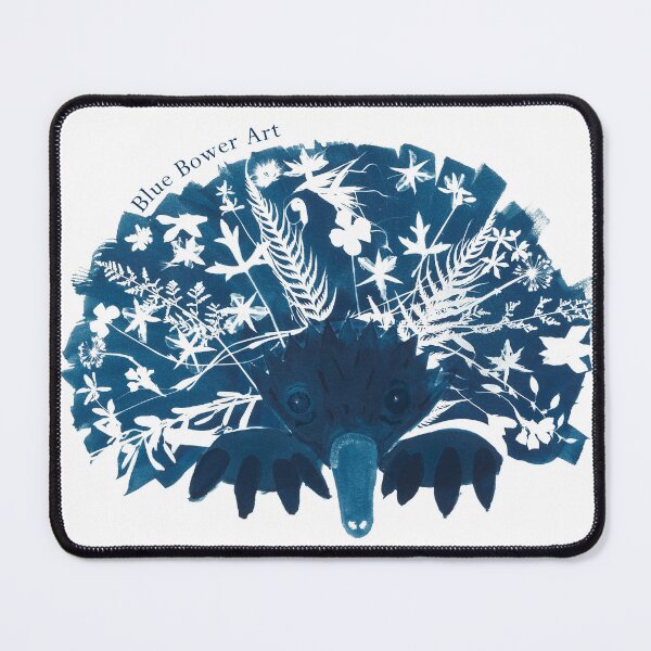 Item preview, Echidna Animal Cyanotype Art designed and sold by Blue Bower Art.
