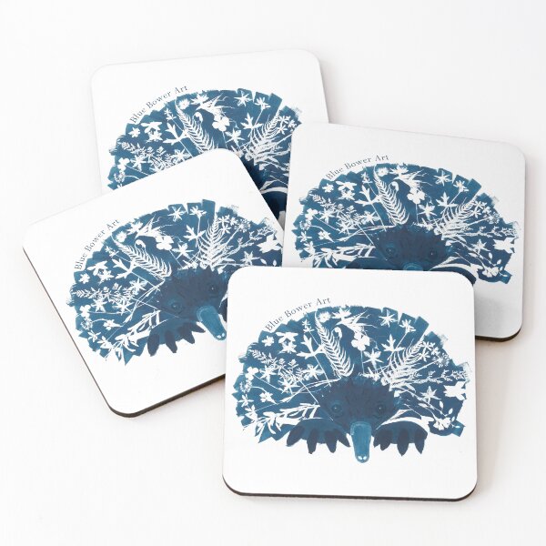 Item preview, Echidna Animal Cyanotype Art designed and sold by Blue Bower Art.