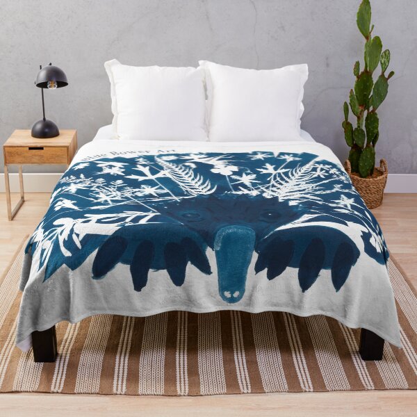 Item preview, Echidna Animal Cyanotype Art designed and sold by Blue Bower Art.