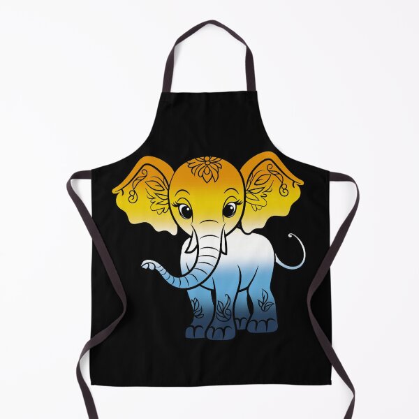 Item preview, Cute Elephant AroAce Pride Flag, Kawaii Elephant AroAce Design  designed and sold by Travelslightly.