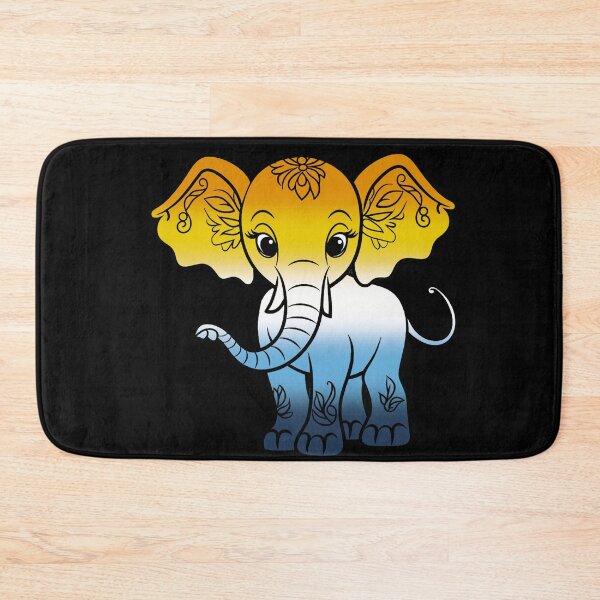 Item preview, Cute Elephant AroAce Pride Flag, Kawaii Elephant AroAce Design  designed and sold by Travelslightly.