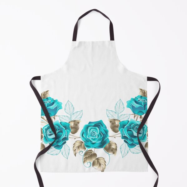 Item preview, Symmetrical garland with turquoise roses designed and sold by Blackmoon9.