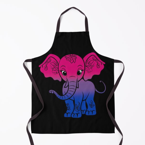 Item preview, Cute Elephant Bisexual Pride Flag, Kawaii Elephant Bi Design  designed and sold by Travelslightly.