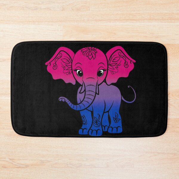 Item preview, Cute Elephant Bisexual Pride Flag, Kawaii Elephant Bi Design  designed and sold by Travelslightly.