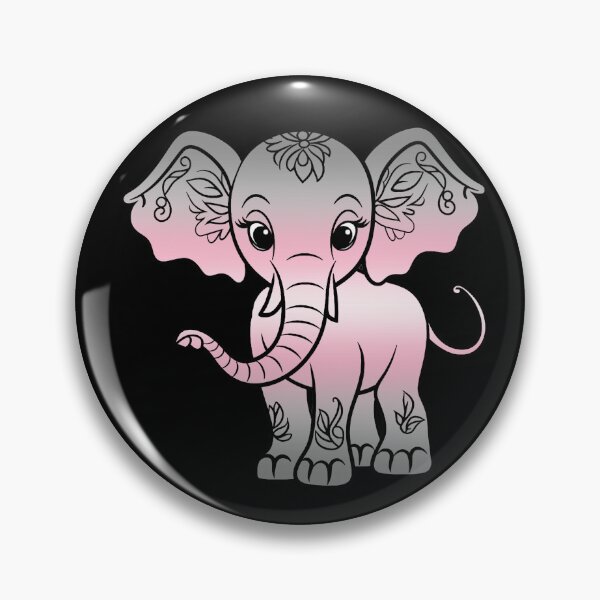 Item preview, Cute Elephant Demigirl Pride Flag, Kawaii Elephant Demi Design  designed and sold by Travelslightly.
