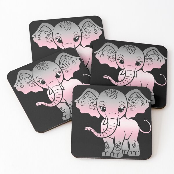 Item preview, Cute Elephant Demigirl Pride Flag, Kawaii Elephant Demi Design  designed and sold by Travelslightly.