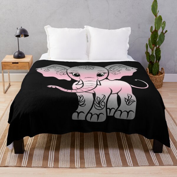 Item preview, Cute Elephant Demigirl Pride Flag, Kawaii Elephant Demi Design  designed and sold by Travelslightly.