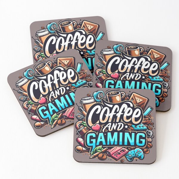 Item preview, coffee and Gaming, typography designed and sold by maxmaj.