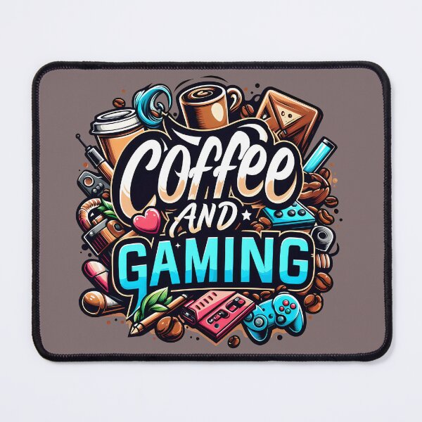 Item preview, coffee and Gaming, typography designed and sold by maxmaj.