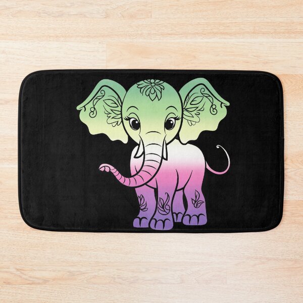 Item preview, Cute Elephant Genderfae Pride Flag, Kawaii Elephant Genderdoe Design, fae faer genderfaunet   designed and sold by Travelslightly.