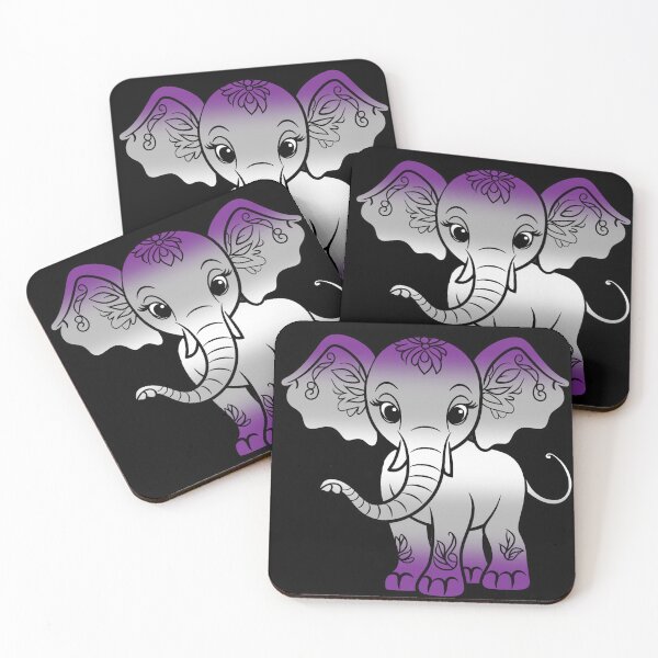 Item preview, Cute Elephant graysexual Pride Flag, Kawaii Elephant Greysexual Design  designed and sold by Travelslightly.