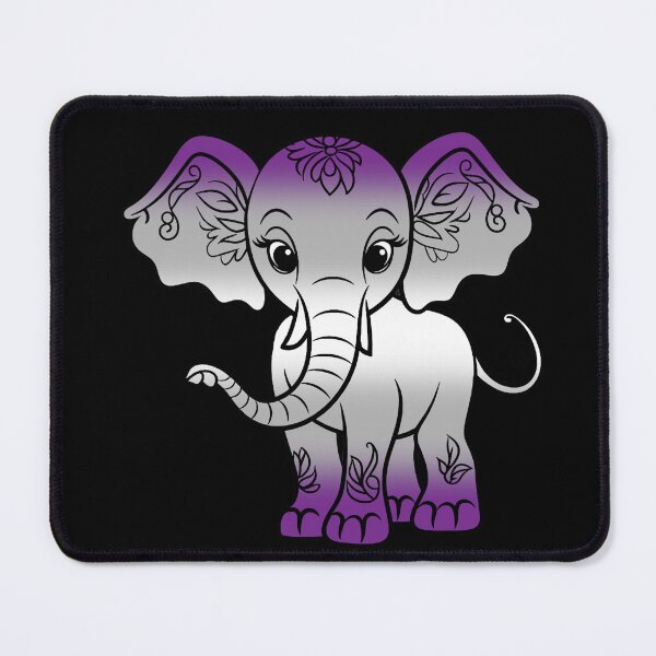 Item preview, Cute Elephant graysexual Pride Flag, Kawaii Elephant Greysexual Design  designed and sold by Travelslightly.