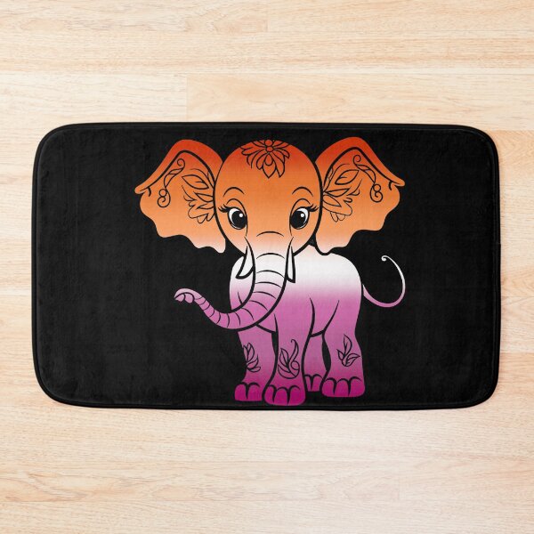Item preview, Cute Elephant Lesbian Pride Flag, Kawaii Elephant Lesbian Design  designed and sold by Travelslightly.