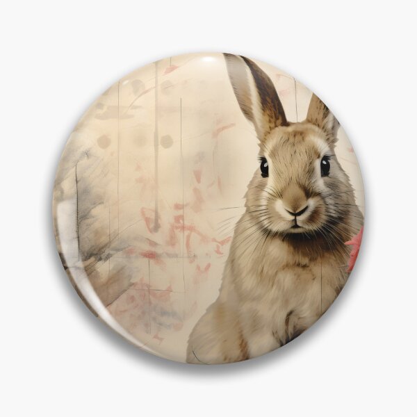 Artikelvorschau, Bunny and red roses on old paper background entworfen und verkauft von CircusValley.