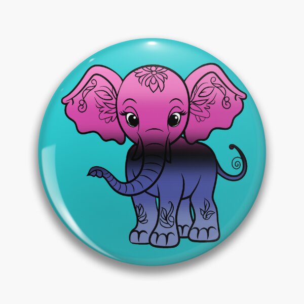 Item preview, Cute Elephant Omnisexual Pride Flag, Kawaii Elephant Omni Design  designed and sold by Travelslightly.