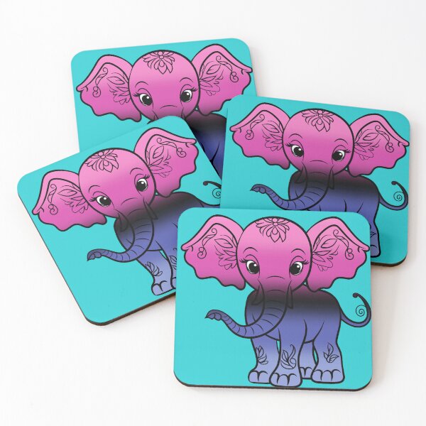 Item preview, Cute Elephant Omnisexual Pride Flag, Kawaii Elephant Omni Design  designed and sold by Travelslightly.